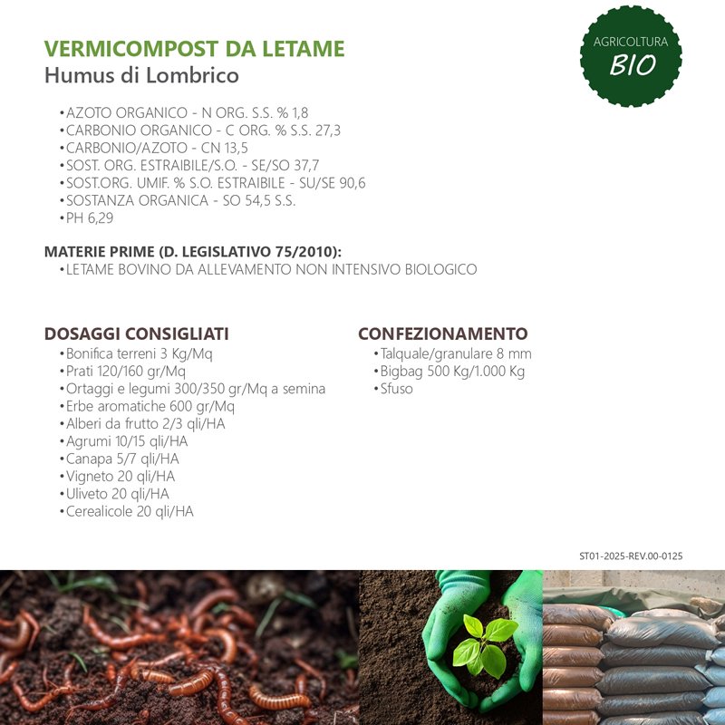 Composizione humus di lombrico biologico - PDF